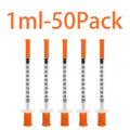 20/50/100pcs 1ml 0.5ml 30G Pet Animal Dog Cat Disposable Syringe Plastic Veterinary Syringe With Needles Medical Supplies
