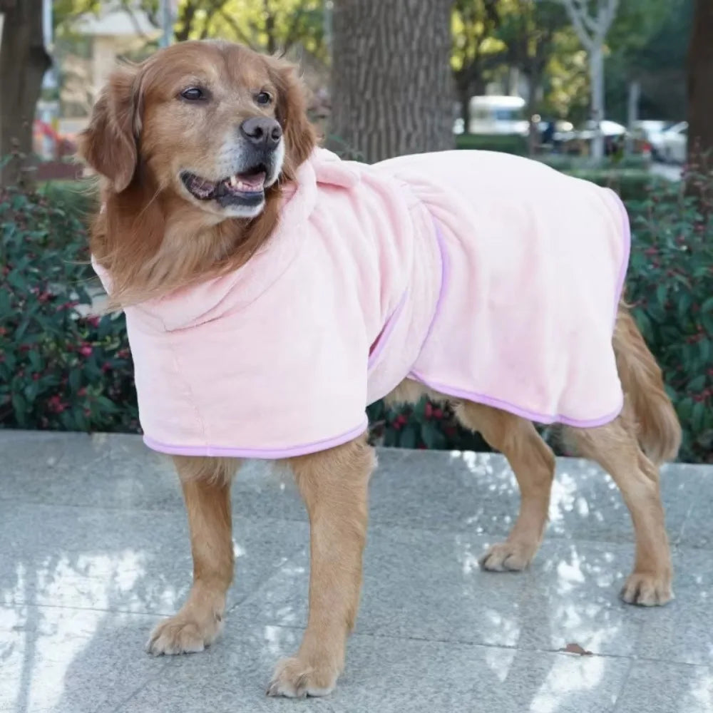 1Pc Dog Bathrobe Super Absorbent Pet Towel Bathrobe Bath Towels Quick-Drying Cat Dog Bath Towel Bath Supplies Dog Towel