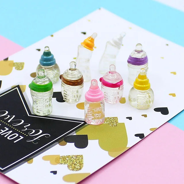1:12 Doll House Decration Accessories Mini Food Coffee Drink Ice Cream Wine Cup Bottle for Doll DIY Kitchen Toys