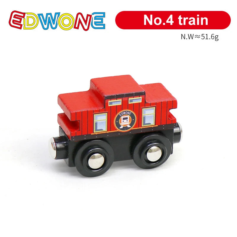1pcs Magnetic Train Toys Wooden Train Locomotive Car Truck Railway Accessories Fit for Wooden Tracks Toys Gifts