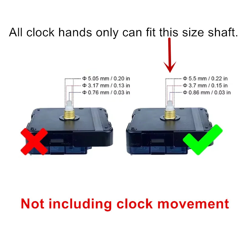 Wall Clock Hands Arms DIY Quartz Clock Movement Accessories Pointers Home Decor 10Sets