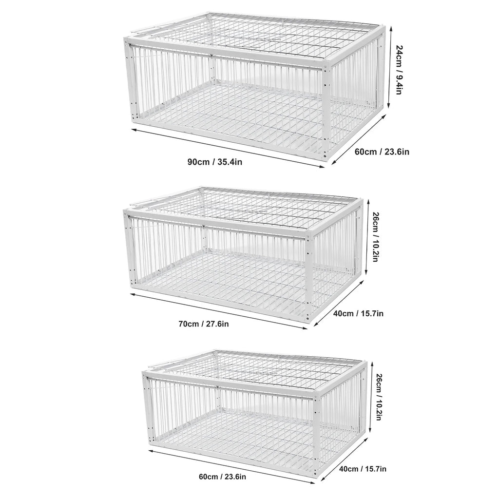 Bird Trap Cage Single Way Entry Portable Escape Proof Bird Animal Trap Cage Easy Assembly Versatile High Strength for Garden