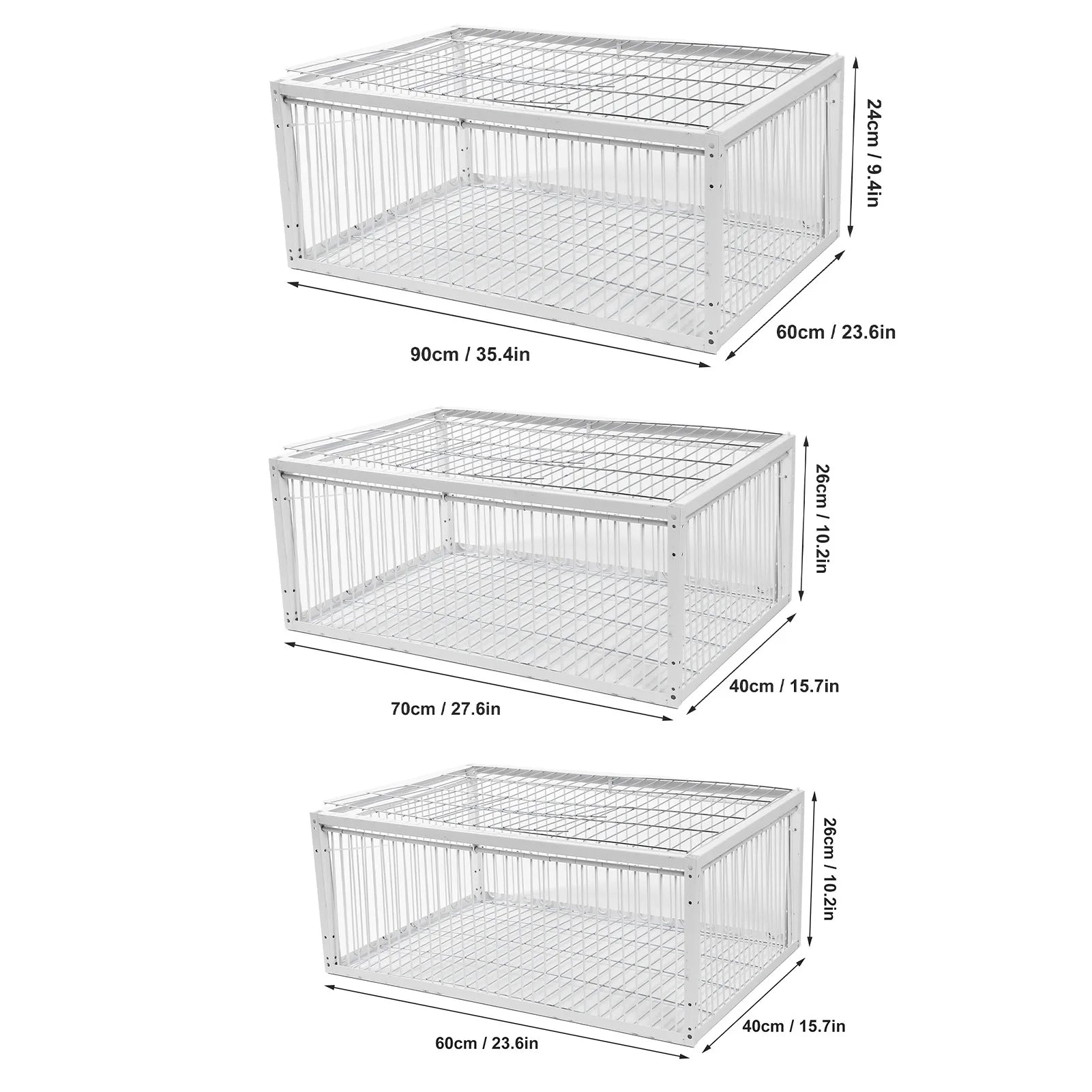 Bird Trap Cage Single Way Entry Portable Escape Proof Bird Animal Trap Cage Easy Assembly Versatile High Strength for Garden