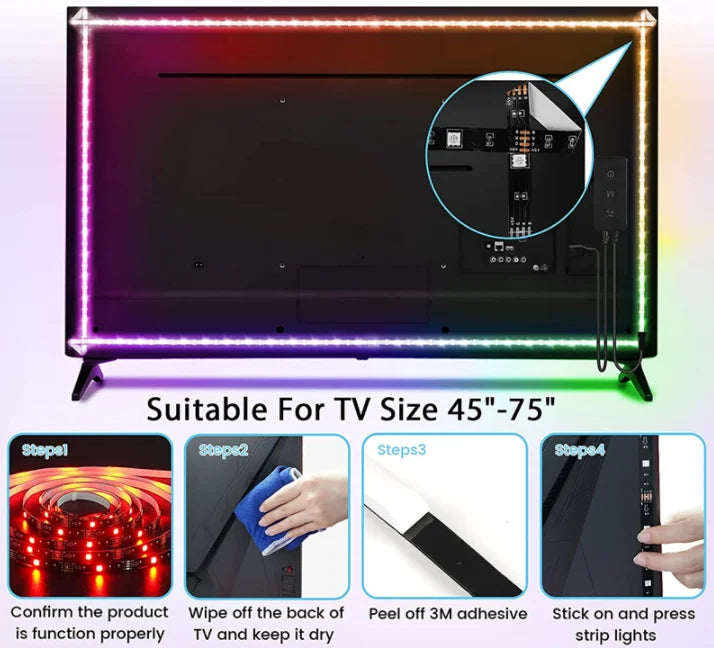 5M USB LED Strip Light 5V 3528 1 Meter 5 Meter Warm Cool White Pink Green Blue Red SMD Ribbon Ceiling Cabinet Light Waterproof