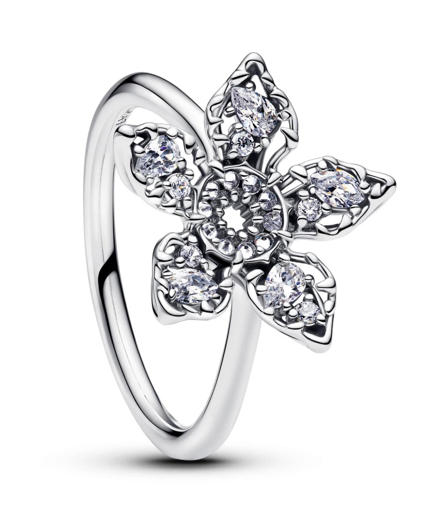 Christmas 925 Sterling Silver Crown Heart Flower Wing Zircon Sparkling Rings For Women Fine Jewelry wedding Anniversary Gifts