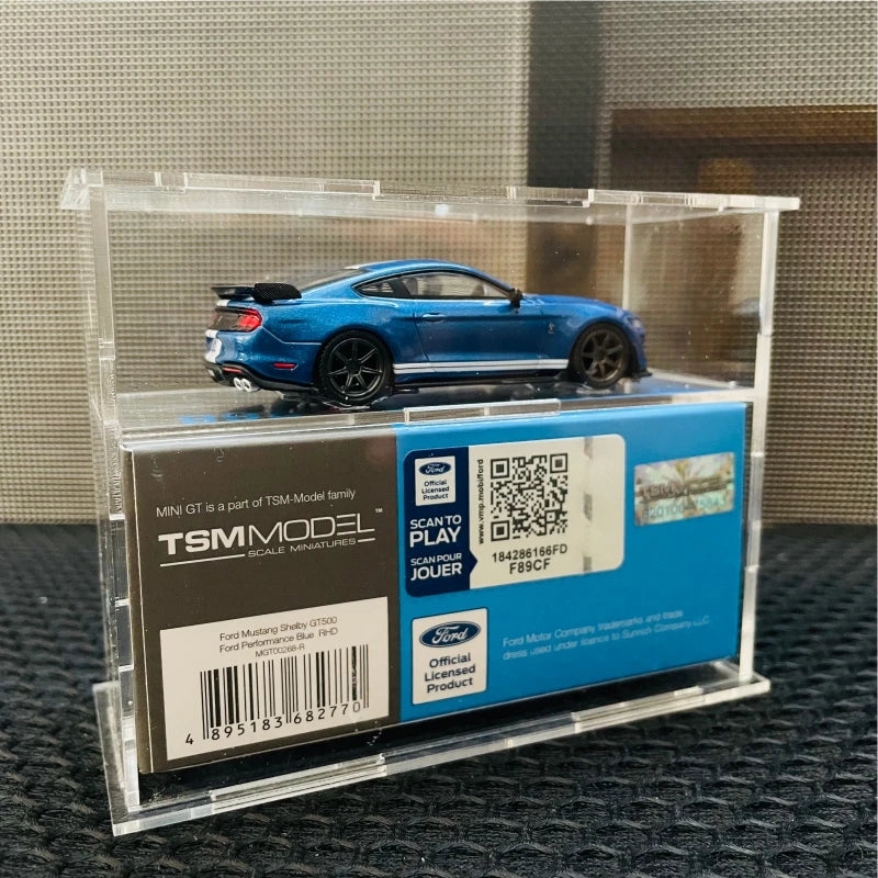 1/64 Model Cars Acrylic Display Case Fit for Mini Size MiniGT Tomica Required Assembly Proof Box Cabinet Toy Vehicles