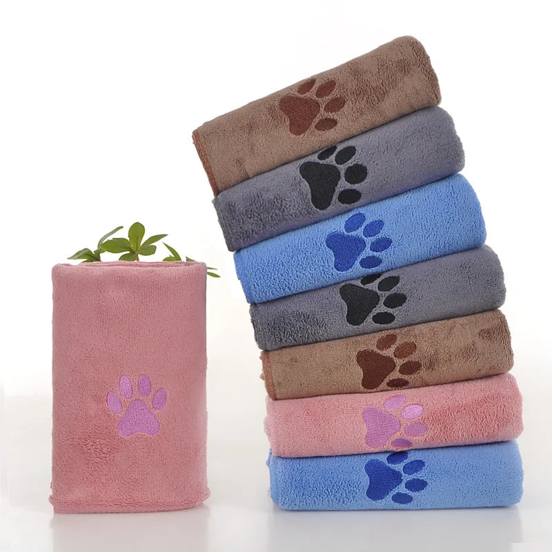 1-5PCS Soft Thick Pet Bath Towel Highly Absorbent Quick Dry Dog Towel for Cats Dogs Grooming Care