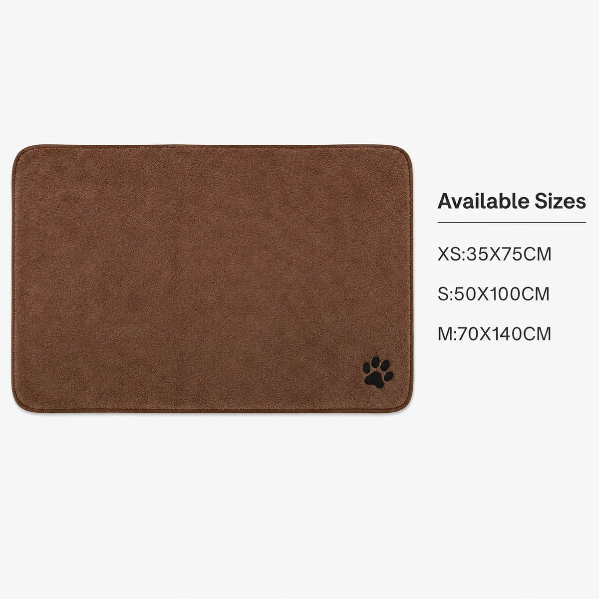 35*75cm/50*100cm Microfiber Pet Bath Towel Embroidered Super Soft Absorbent Cat for Dogs Grooming Supplies