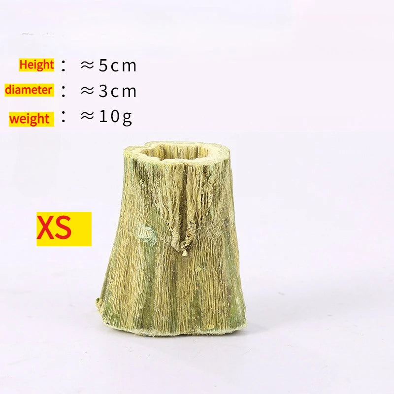 Natural Bunny Chew Toys,Organic Papaya Wood Chew Sticks Hamster Chew Toy for Teeth Hamster Guinea Pig Rat Gerbils