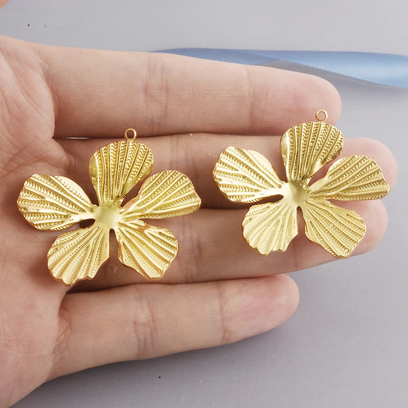 5pcs Stainless Steel Bee Spider Cicada Butterfly Dragonfly Flower Tree Grass Pendants Insects Charms Jewelry Making Accessories