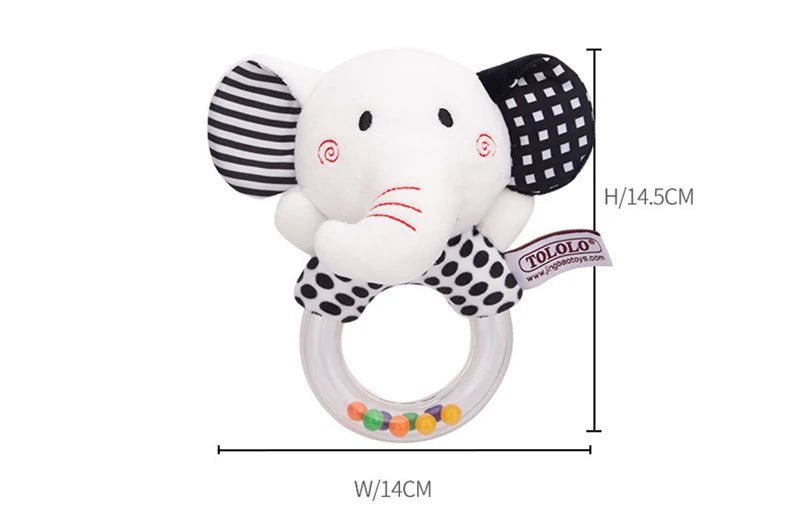 Rattles Animal Giraffe Baby Soft Stuffed Doll Teether Doll Cute Kids Infant Baby Teething Toys For Newborn Sensory Plush Toys