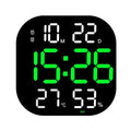 13inch LED Large Digital Wall Clock with Remote Control TEMP Humidity Week Auto Dimmer 12/24H Alarm Clock for Home Office Decor