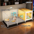 Home-Use Encrypted Mesh Rabbit Cage, Large Indoor Cleaning Base, Guinea Pig-Specific Hiding Spot, Multifunctional Guinea Pig Breeding Cage