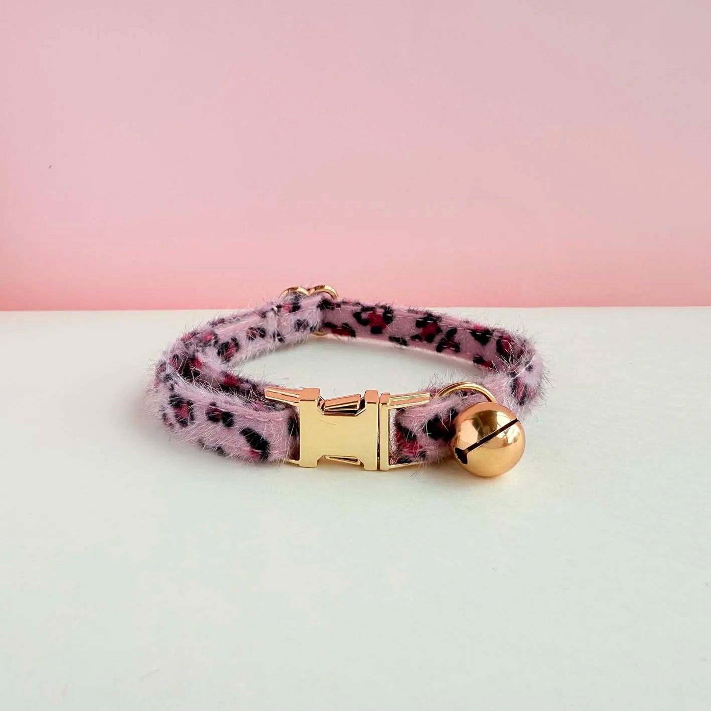 Personalized Pet Name Leopard Print Cat Collar with Bell - Plush & Adjustable Kitten Necklace, Fashion Pet Accessory