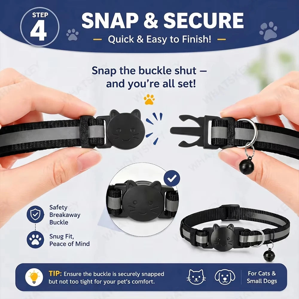Smart GPS Tracker Tag Works For Apple Find My Anti-Lost Pet Cat Collar Key Finder Wallet Luggage Bag Suitcase iOS Locator