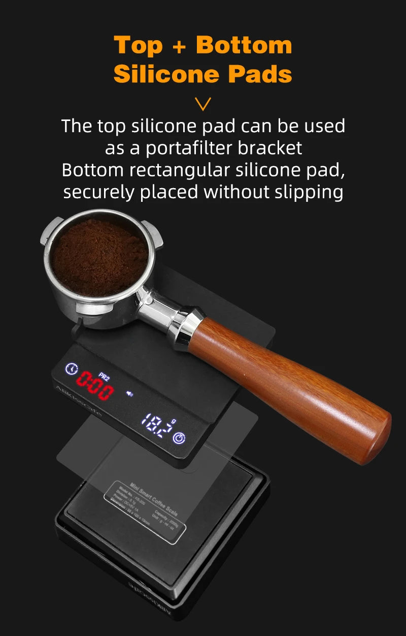 AliKisscafe Espresso Digital Scale With Timer Usb 3kg Electronic Precision Portable Barista Tool Kitchen Home Coffee Accessories