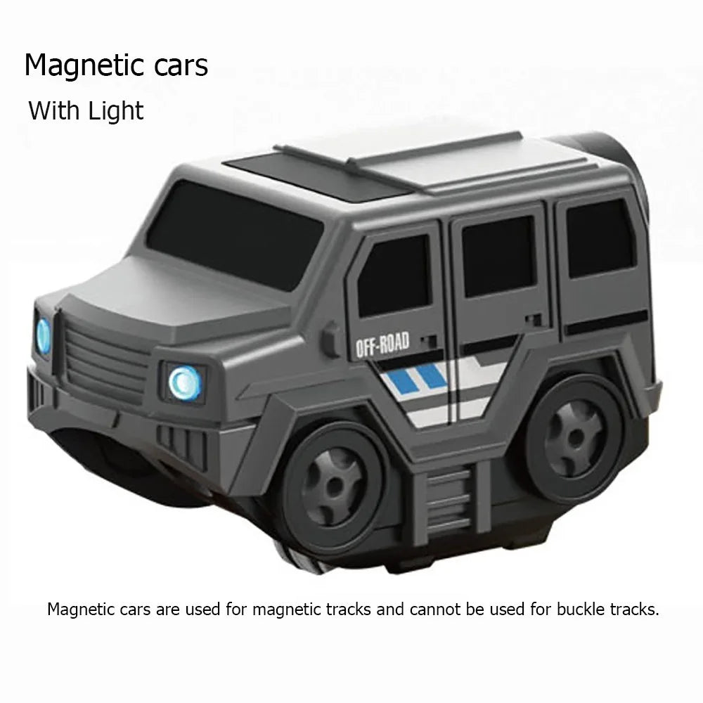 Plastic Magnetic Tracks Train Anti-gravity Intelligent Toy Railway Track Toys Smooth Steady Driving Magnetic Train Diecast Toy