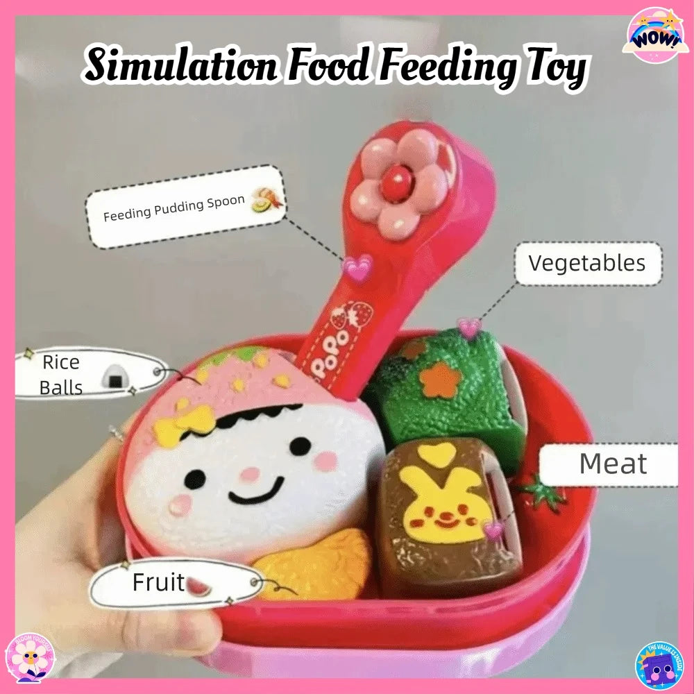 Simulation Food Sweet Rice Ball Pudding Feeding Toy Japanese Early Education Toy Play House Style Role Play Feature for Kids