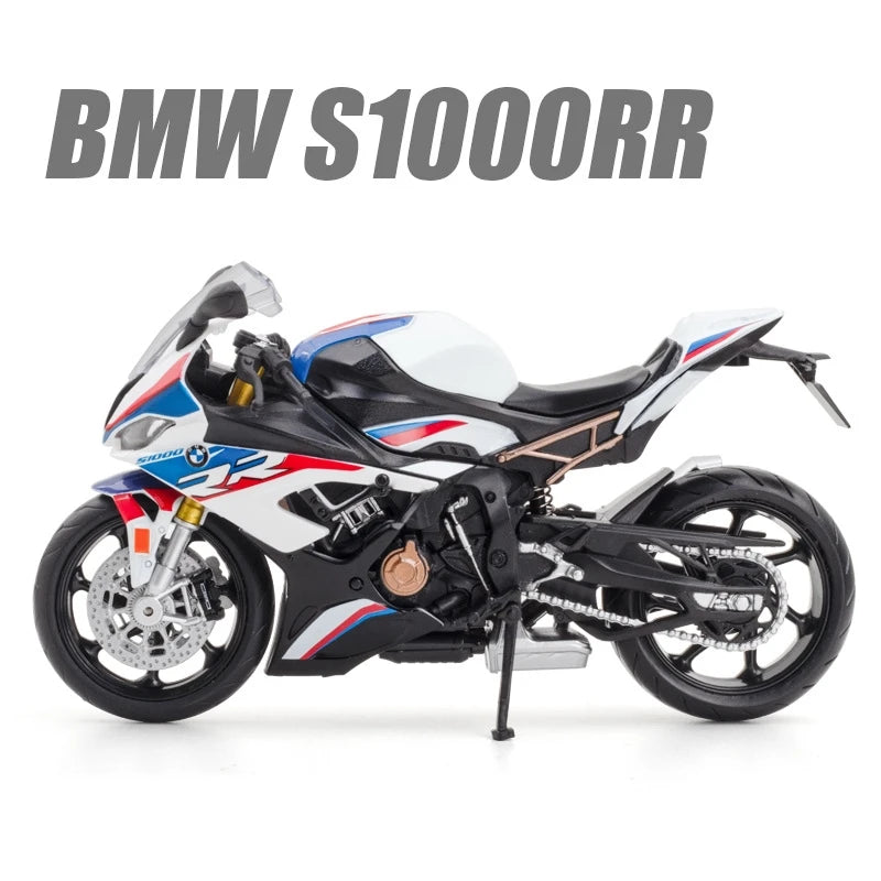 1/12 BMW S1000RR Motorcycle Toy 1:12 RMZ City Diecast Metal Racing Model Super Sport Miniature Collection Gift For Boy Children