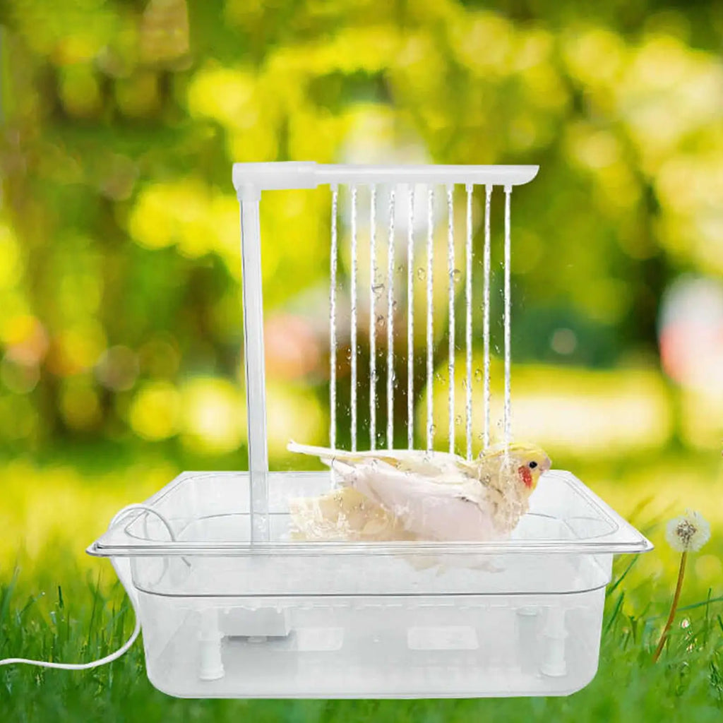 Automatic Bird Shower Tub Automatic Birdbath With Governor Bird Automatic Bathtub Swimming Pool For Small Pets Birds Parrots