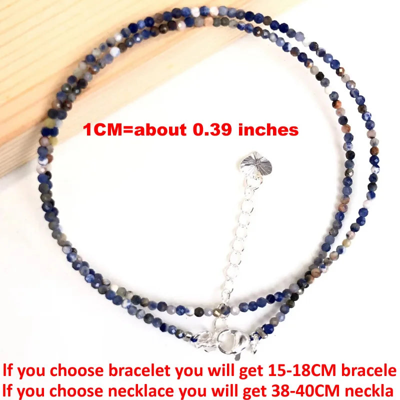 Fashion Women Bracelet necklace 2-3mm mini Cut angle beads tourmaline agate zircon natural pearl crystal Beaded Jewelry gift