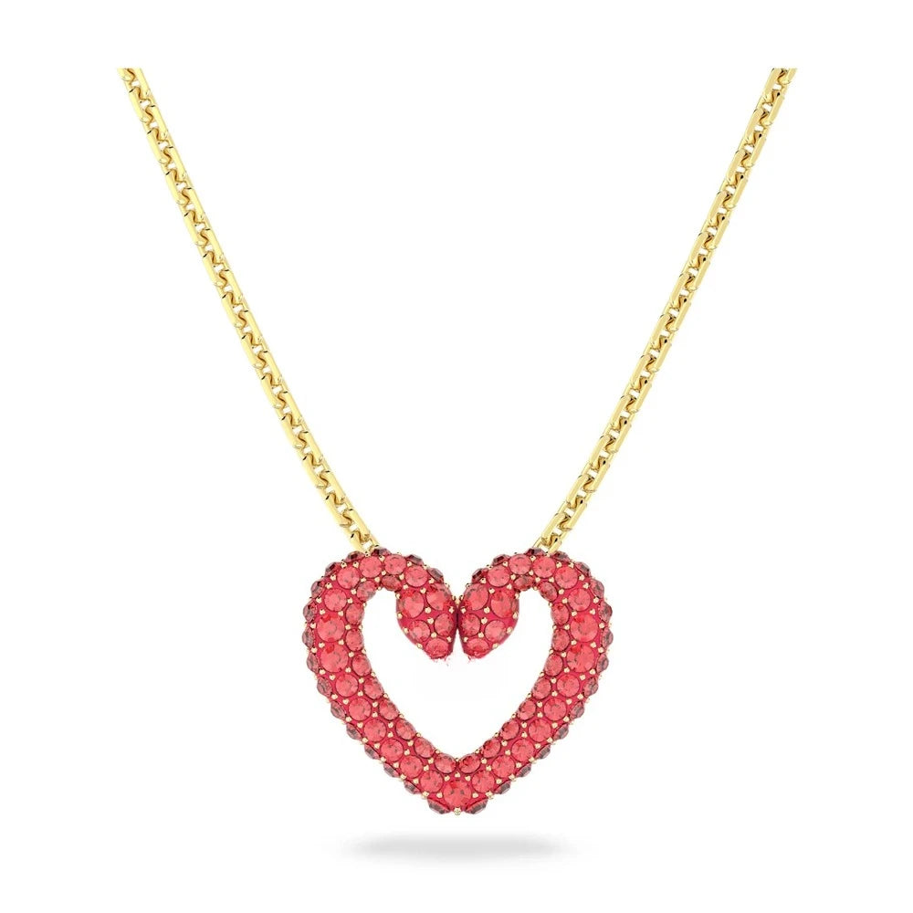 2026 New High-Quality Colorful Candy Butterfly Crystal Star Dancing Heart Double-Layer Simple Necklace - Valentine's Day Gift