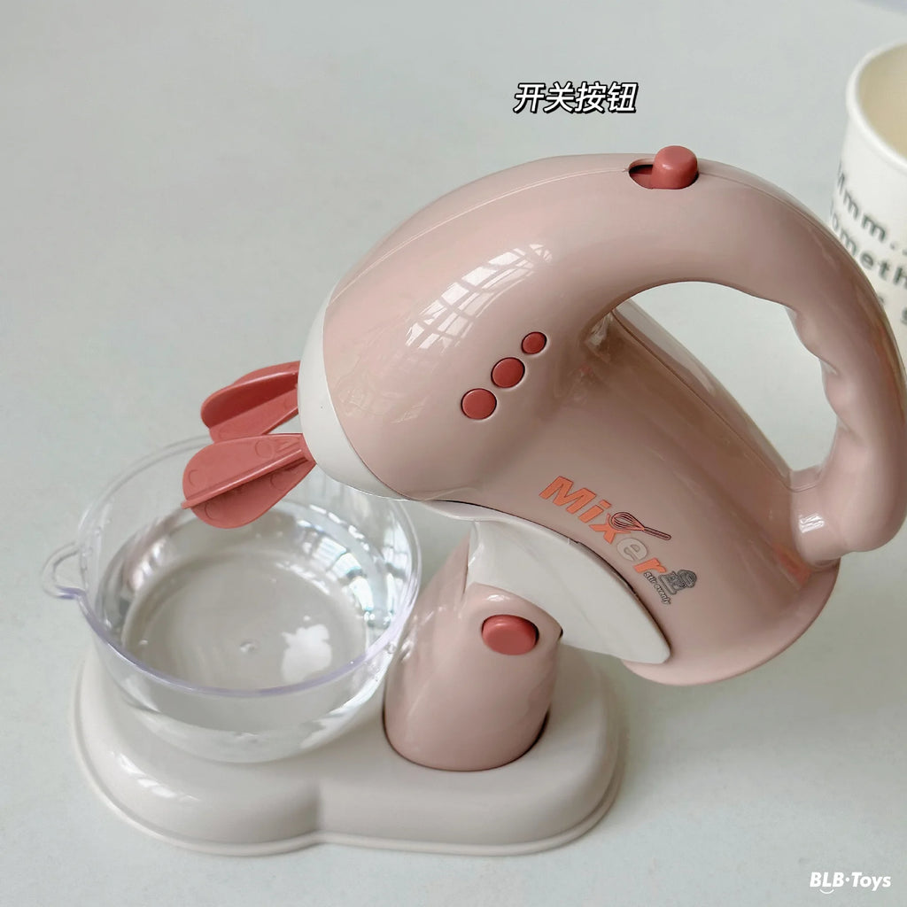 Kids Simulation Kitchen Appliances Sets Toy Mini Blender Coffee Maker Washing Machine Pretend Play Creative Electric Game Gift