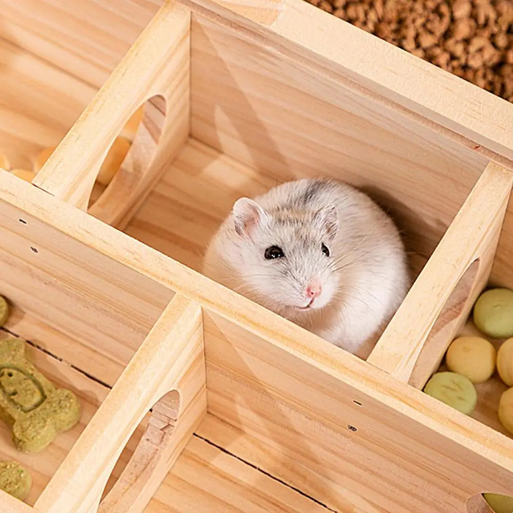 wooden maze Hamster toy intellectual development Small Pet Animals Activity Center Hamster Engaging Play supplies