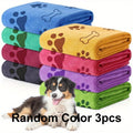1Pcs Dog Towel Drying Cat Pet Towel Puppy Microfiber Quick-drying Dog Claw Bath Towel Absorbent Medium Dog Pet Bath Blanket