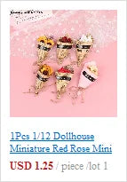 Miniature Dollhouse Furniture Set For Dolls House Mini Toy Kit Accessories TV Kitchen Home Fridge Kids Pretend Play Diy Figurine