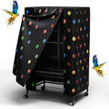 Nighttime Bird Cage Cover with Zipper Panel Blackout Birdcage for Winter Universal Breathable Good Night Enclosure for Bird