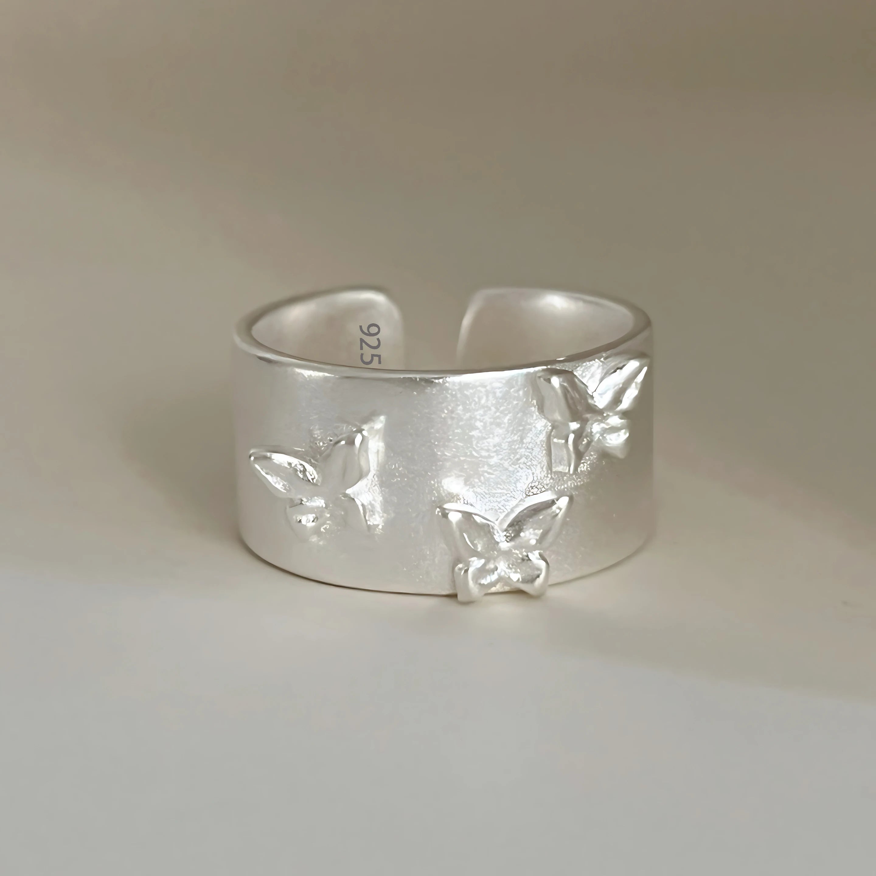 Sam Panda 925 Sterling Silver Mask Ring For Women Gift Frosting Vintage Irregular Personality Punk Jewelry Dropshipping