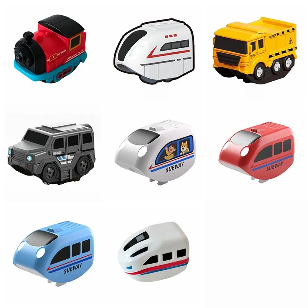 Plastic Magnetic Tracks Train Smooth Steady Driving Intelligent Toy Magnetic Train Diecast Toy Railway Track Toys Kids Toy