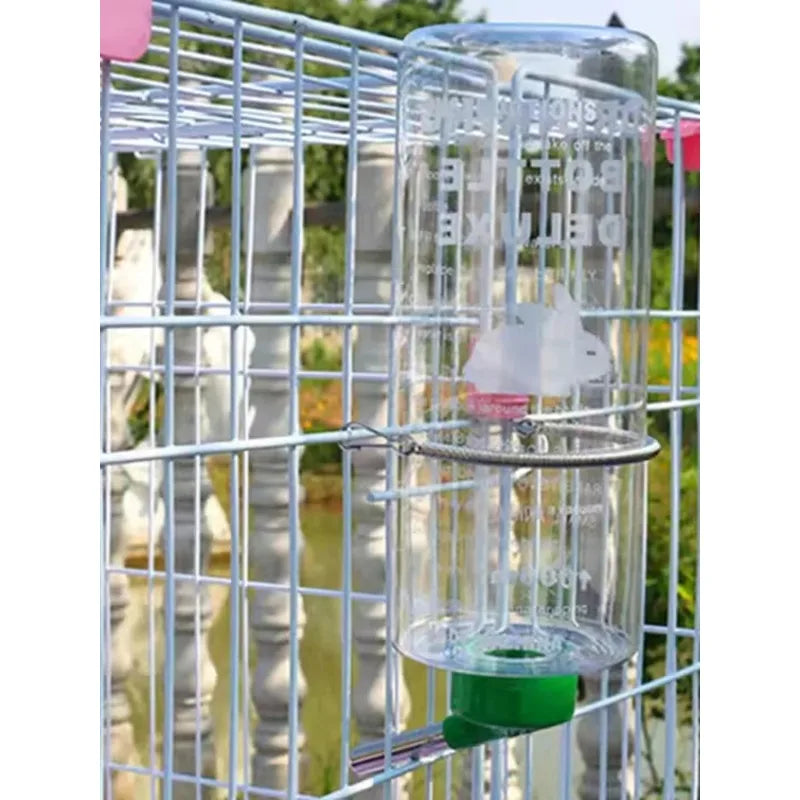 Rabbit Water Bottle Dispenser Large Capacity Guinea Pig Drinking Feeder Bowls Cage Hanging Fountain Hamster Chinchilla Supply