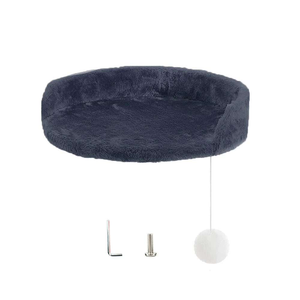 35cm Soft Plush Cat Tree Replacement Platform, Universal Cat Tree Accessories with Hanging and Installation Tools
