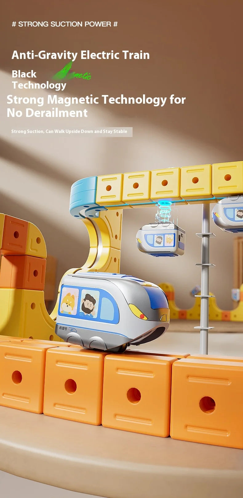 DIY Train Toy For Boys Magnetic Track 1:64 Electric Vehicle Miniature Model Toys Education 3 Years Children Gifts