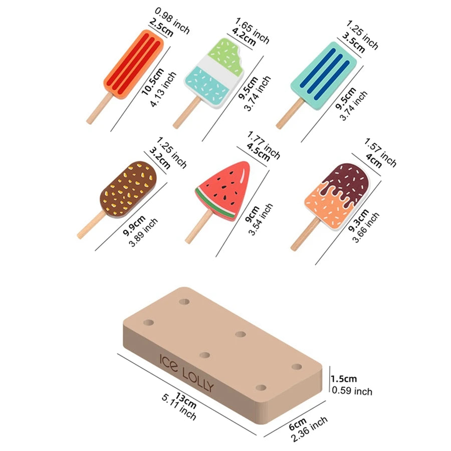 Children Play House Ice Cream Toys For Girls Boys Cutting Fruit Kitchen DIY Pretend Play Educational Toy