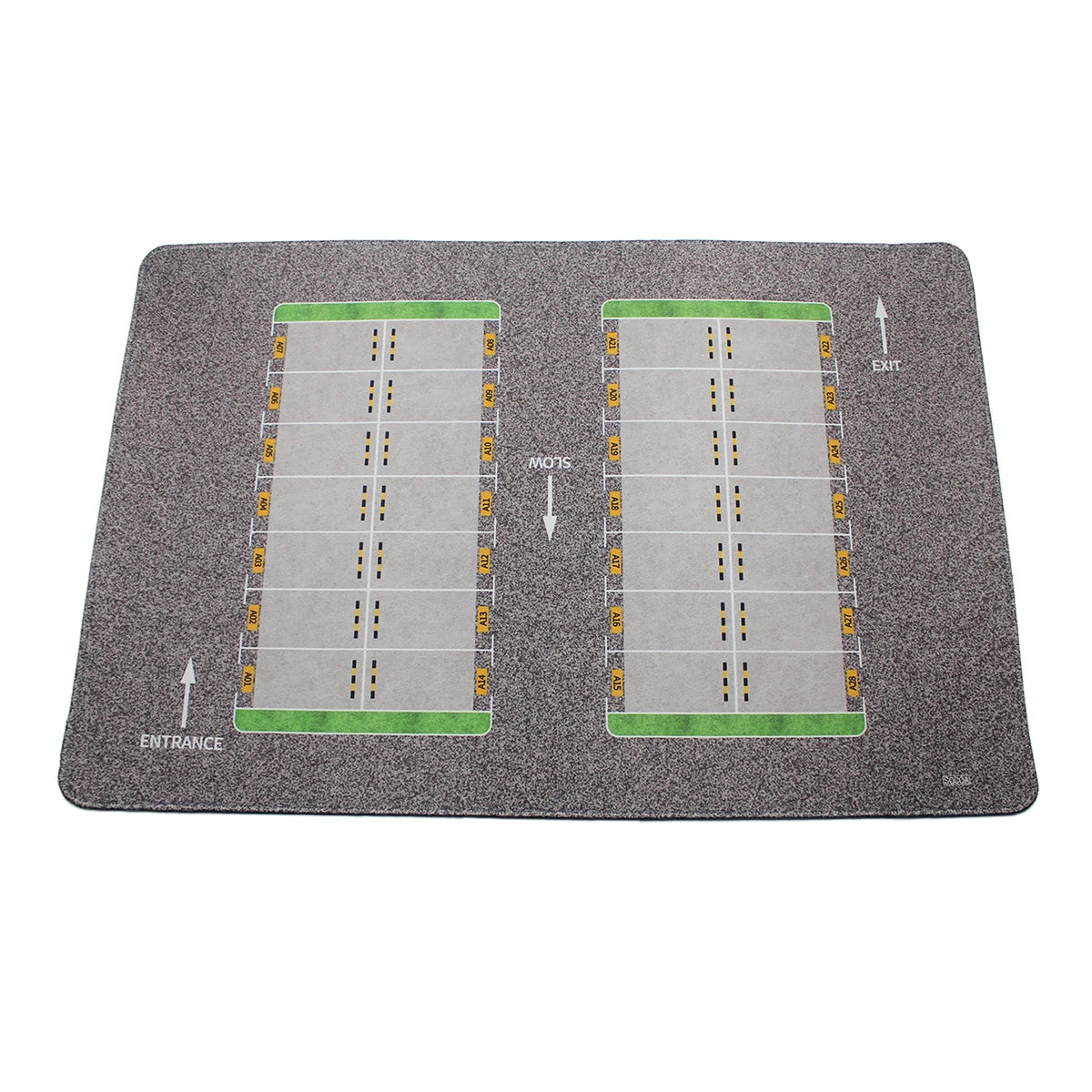 1:64 Scale Parking Road Garage Football Field Toy Mat Mouse Pad For Diecast Car Model Dolls Scene Display