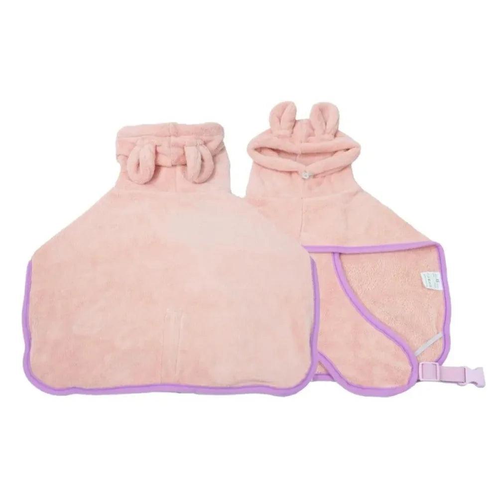 1Pc Dog Bathrobe Super Absorbent Pet Towel Bathrobe Bath Towels Quick-Drying Cat Dog Bath Towel Bath Supplies Dog Towel
