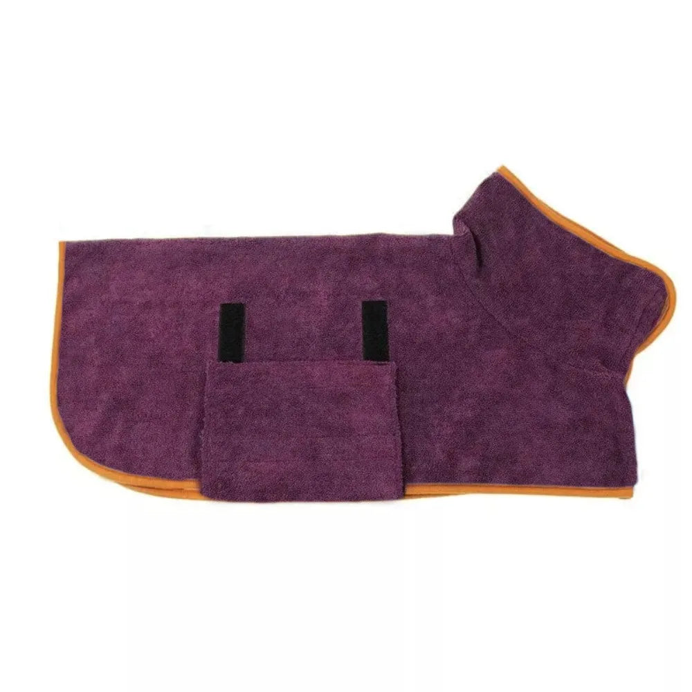 Large Pet Dog Bathrobe Absorbent Pet Quick Drying Bath Towel Dog Bath Towel Clean Absorbent Bathrobe Full Body Wrap for Big Dog