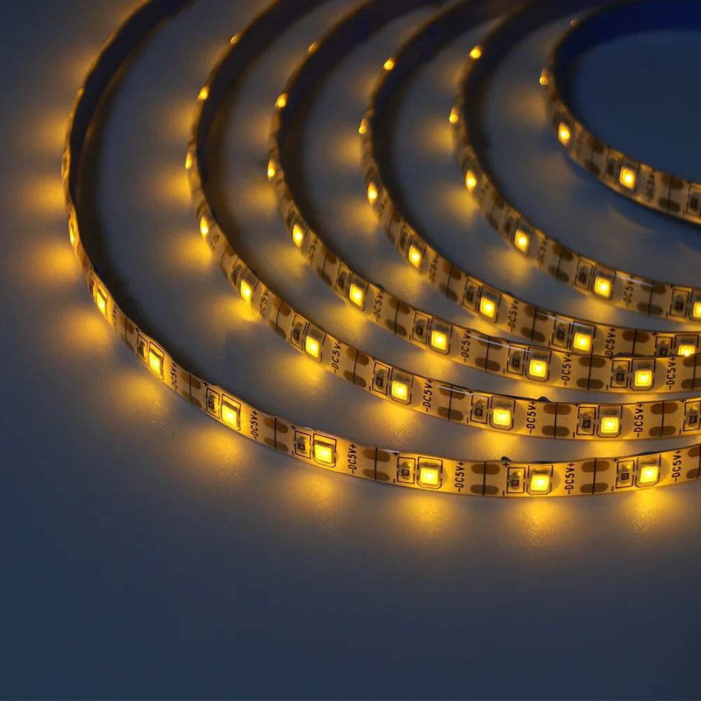 DC 5V USB LED Strips 2835 Warm Cold White LED Strip Light TV Backlight Lighting Tape for Room Decor 0.5m-5m LED String Light