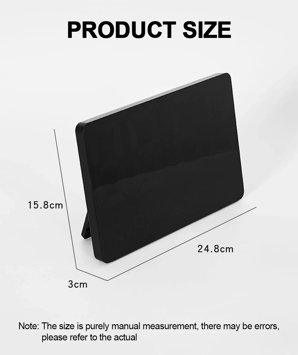 High-Definition Large-Screen Wall Clock Temperature and Humidity Display Weather Clock Multi-Function Color Digital Alarm Clock