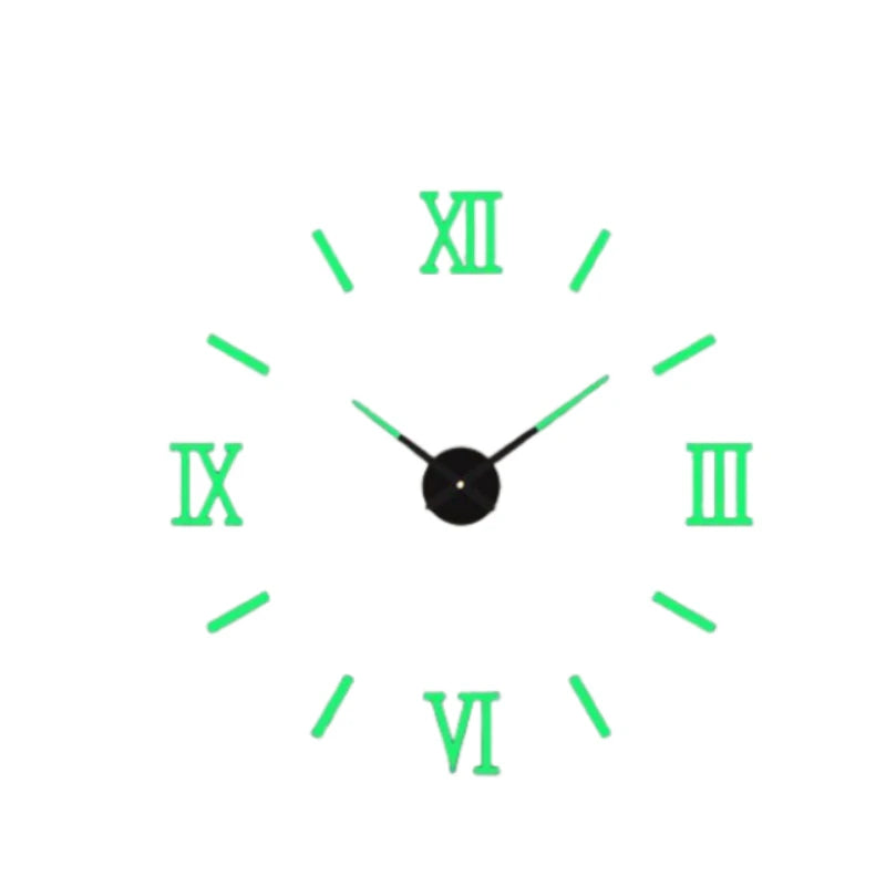 New Modern Design Large Wall Clock 3D DIY Quartz Clocks Fashion Watches Acrylic Mirror Stickers Living Room Home Decor Horloge