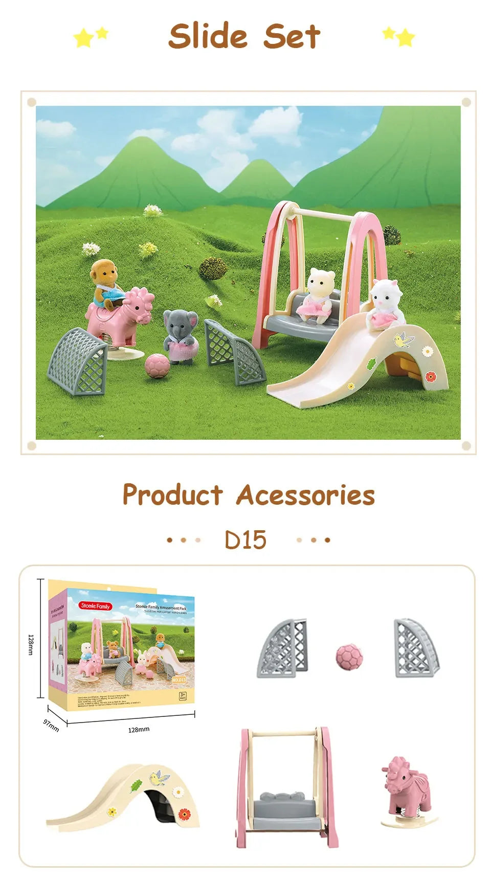 Toys Doll Forest Family Montessori Kitchen Miniature Doll House 1/12 Toy Kitchen Accessories Dollhouse Furniture Toys for Girls