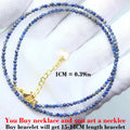 HOT Natural Stone 2mm Faceted Beads Necklace Crystal Quartz Garnet Agate Beaded Chains Fashion Simple Men Women Jewelry Gifts