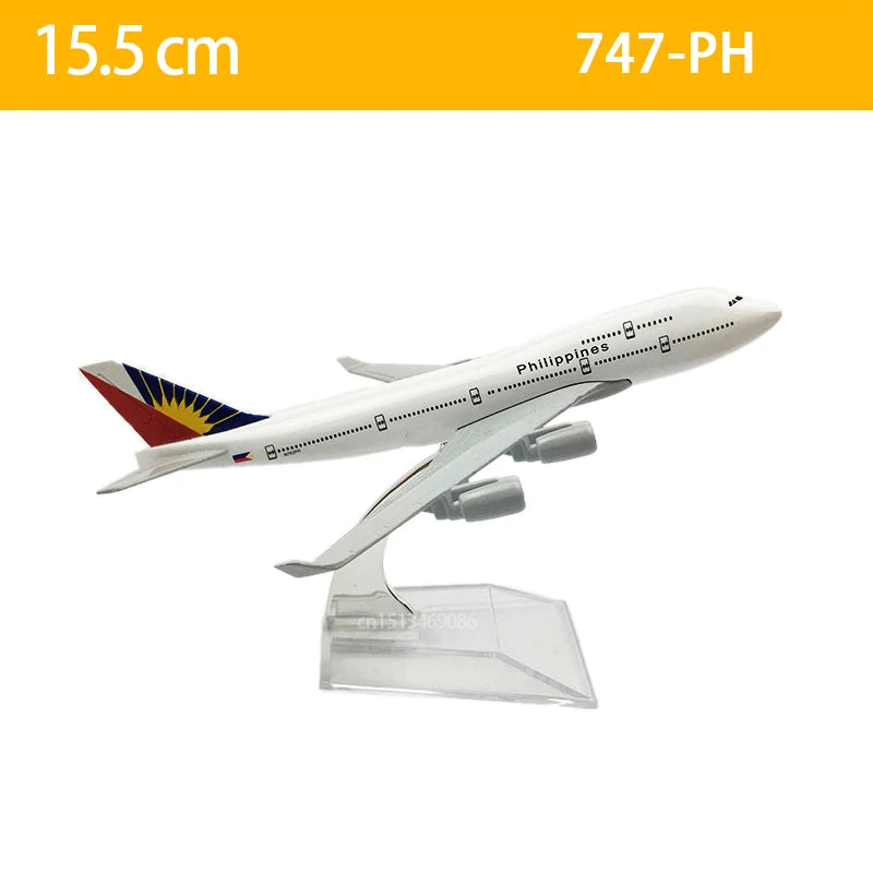15CM 6inch Diecast Alloy 747 British Malaysia Airways B747 Airlines For Collection Friend Gift