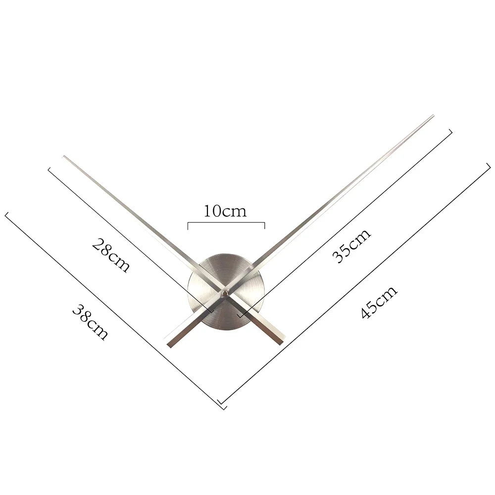New Brief DIY Large Clock Needles Quartz Mechanism Big Size Hour Hands Accessories for 3D Wall Clock Modern Home Decor