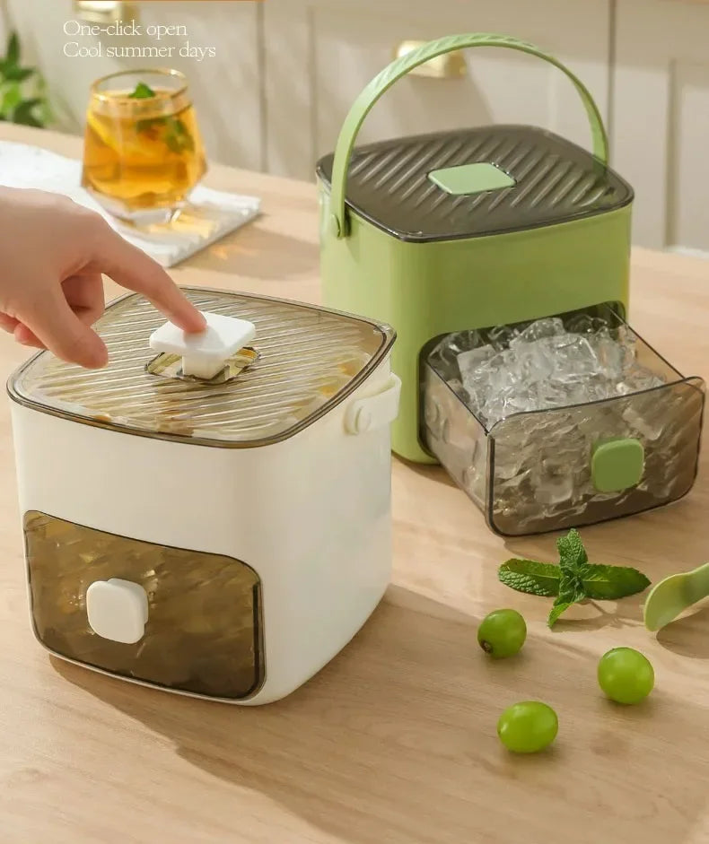 48 Grid Reusable Ice Cube Mold One-touch Easy Release Ice Maker Tray Refrigerator Homemade Ice Making Tool for Kitchen Use