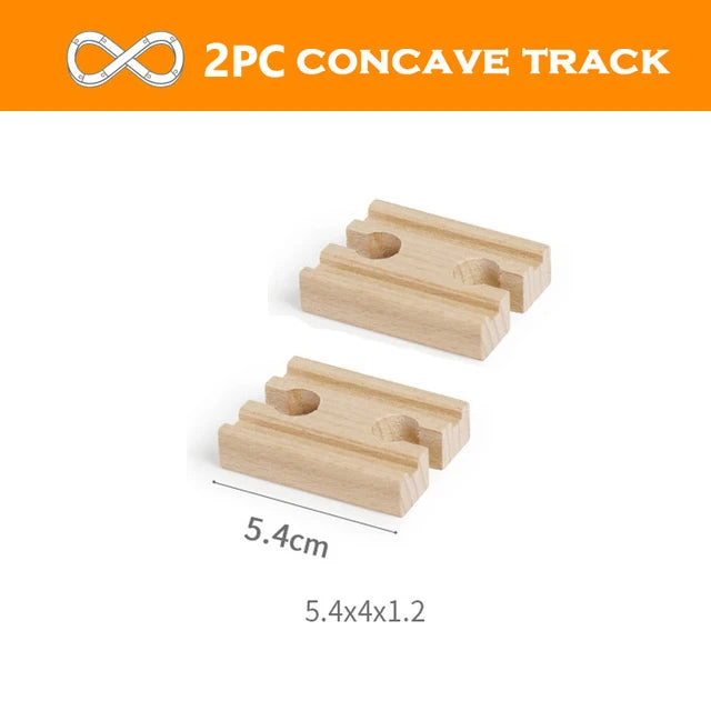 Wooden Train Track Racing Railway Toys All Kinds Wooden Track Accessories Fit for Biro Wood Tracks Toys for Children Gift