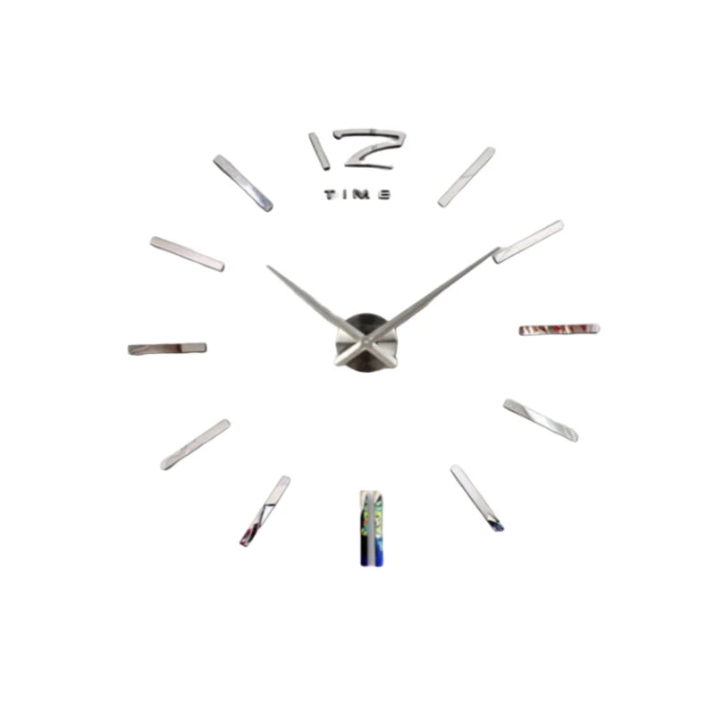 New Modern Design Large Wall Clock 3D DIY Quartz Clocks Fashion Watches Acrylic Mirror Stickers Living Room Home Decor Horloge